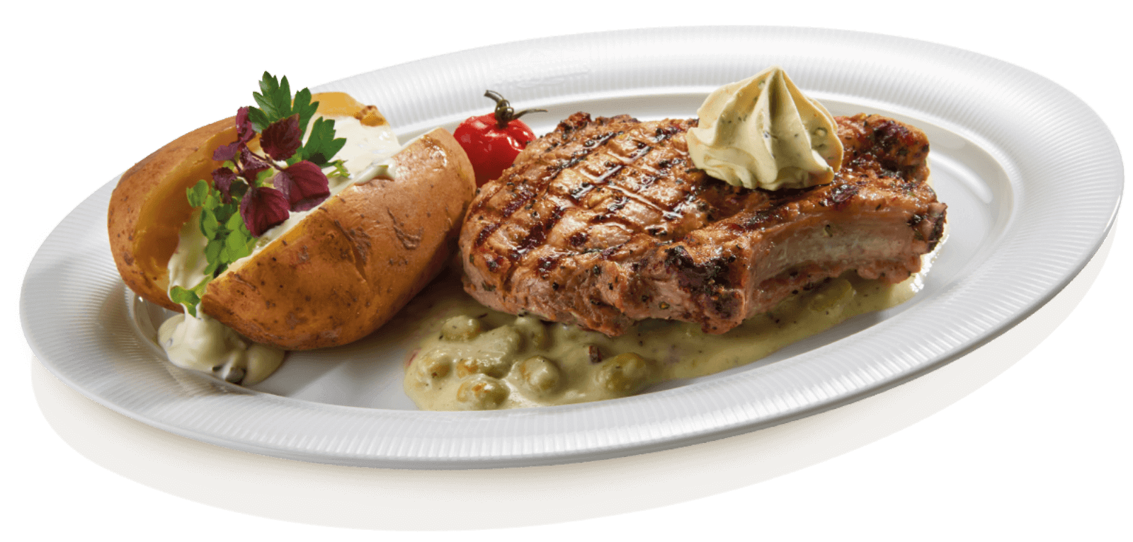 Rinder-Steak vom Grill im Brauhaus Stephanus